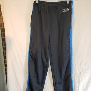 Perry Ellis Active Black & Blue Track Pants Size S